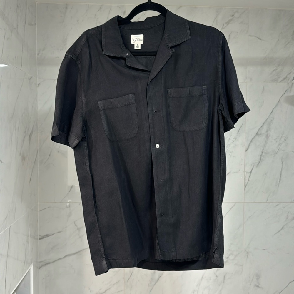 J crew Irish linen button down sz M